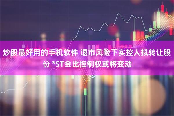 炒股最好用的手机软件 退市风险下实控人拟转让股份 *ST金比控制权或将变动